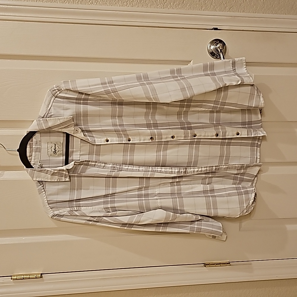 Jachs Women's Plaid Long Sleeve Shirt